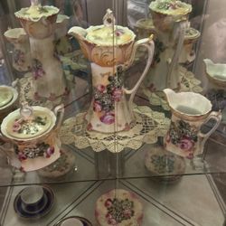 Hand Painted Antique Tea Set