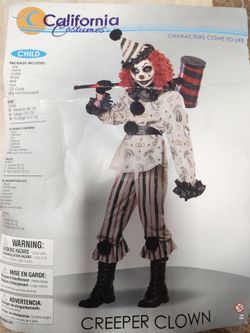 Creeper clown costume