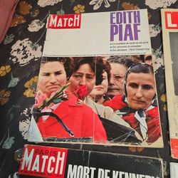 5 Vintage  Life Magazines  1958  John Kennedy  Jackie Kennedy Edith Piaf  Ann Frank