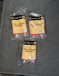 Disposable shot glasses