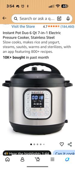 Instant Pot 6Qz 7 in 1