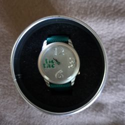 Vintage Tic Tac Watch In Collectible Tin 
