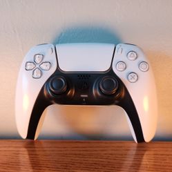 White PS5 Controller With Charging Cable