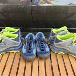  Kids Merrell Hiking Shoes + Vans (Like New)