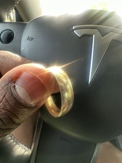 10k solid gold men wedding band