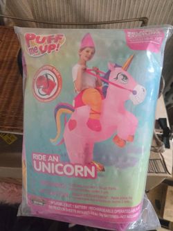 Inflatable Unicorn Ride-On Costume