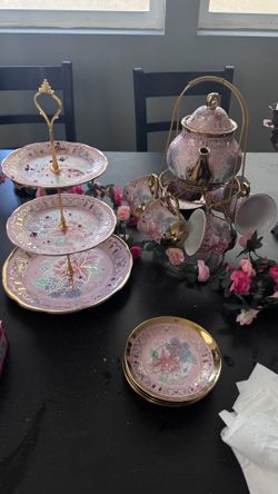 21 piece ceramic Tea Pot Set