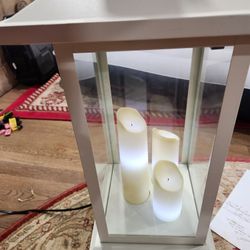 Electric lamp and heater with LED candles