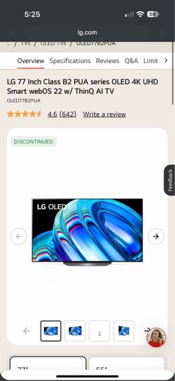 77” LG OLED 4K TV