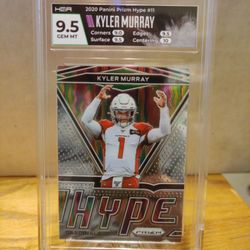 20/20 Panini Prism Hyper Kyler Murray Number 11 Graded A 95