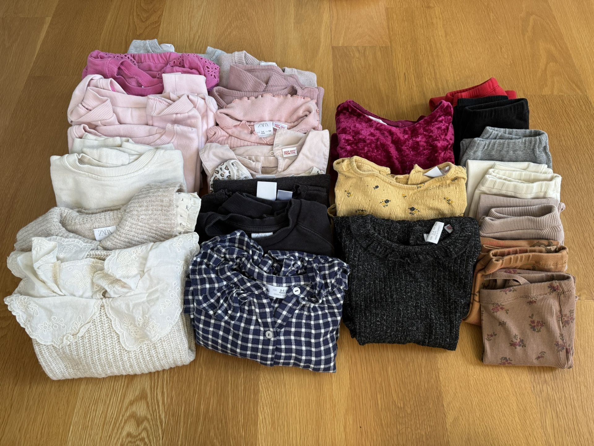 Toddler Girls Size 3-4 Years Fall/Winter Clothes Bundle