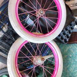 Used Kids Pink Hello Kitty Bike Wheels