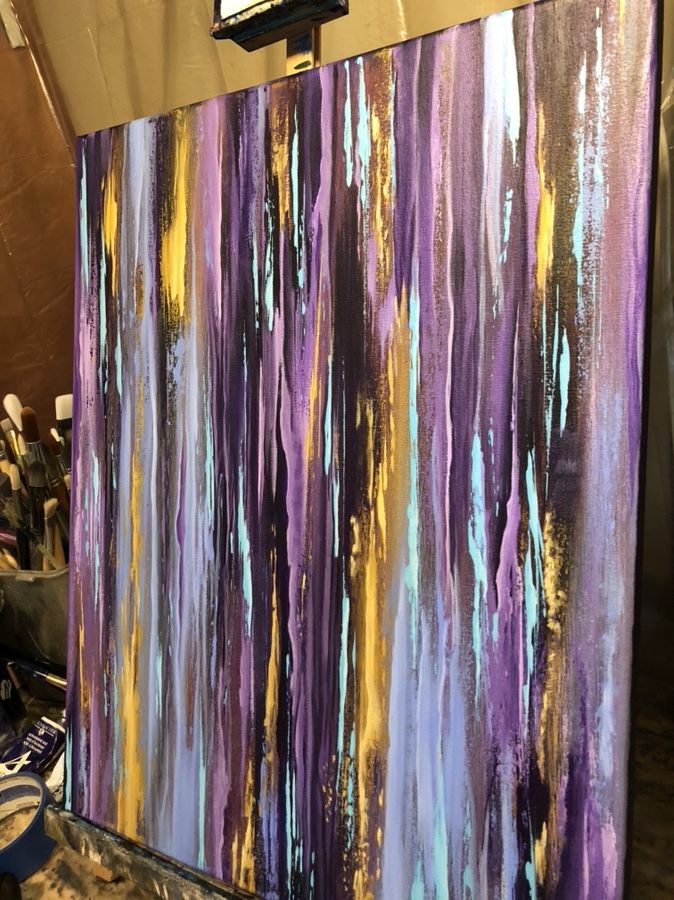 Abstract acrylic on a 16x20 canvas