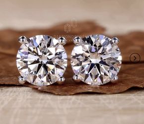4ct Tw Lab Created Earring Studs