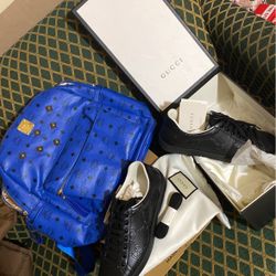Mcm Backpack And Gucci Shoes Deal