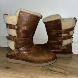 Brown Leather Uggs