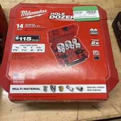 Milwaukee Hole Dozer 14 Pc Set 