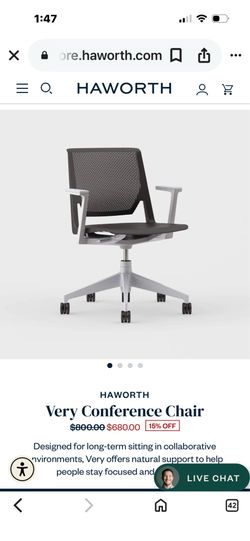 Haworth ergonomic chairs (2), office chairs