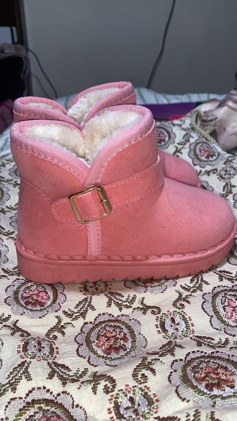 Girls Pink Boots Size 9.5 $12