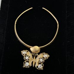 Butterfly Fashion Choker Necklace