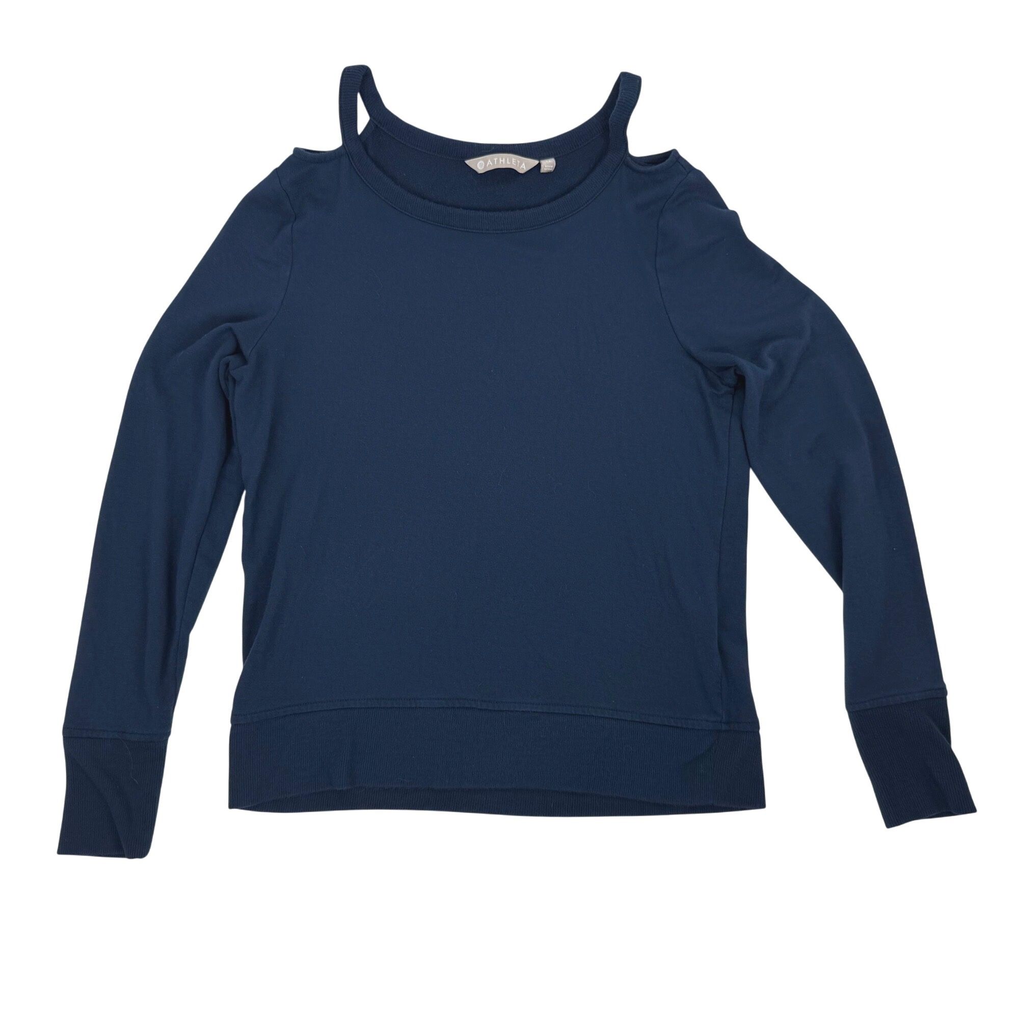 Athleta Cutout Neck Sweatshirt Constellation Blue Size XS