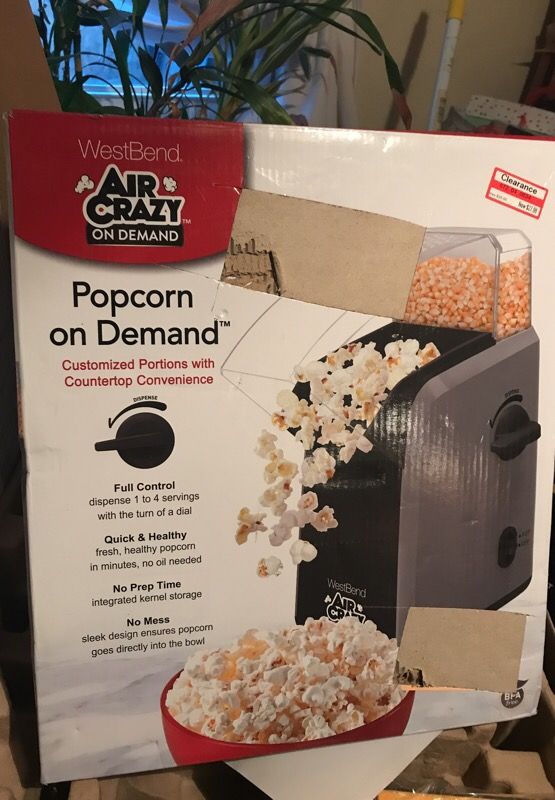 West bend air crazy popcorn on demand
