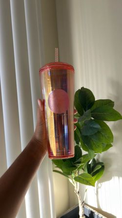Orange Starbucks cup