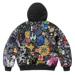 AOI Supreme Embroidered Hoodie Work Jacket 