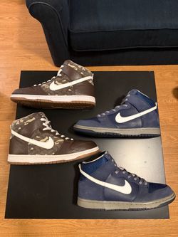Nike Dunk Highs (two pairs)