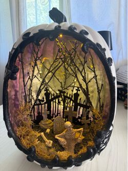 Pre Lit Halloween Pumpkin