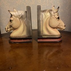 Palomino Horse Head Bookends 