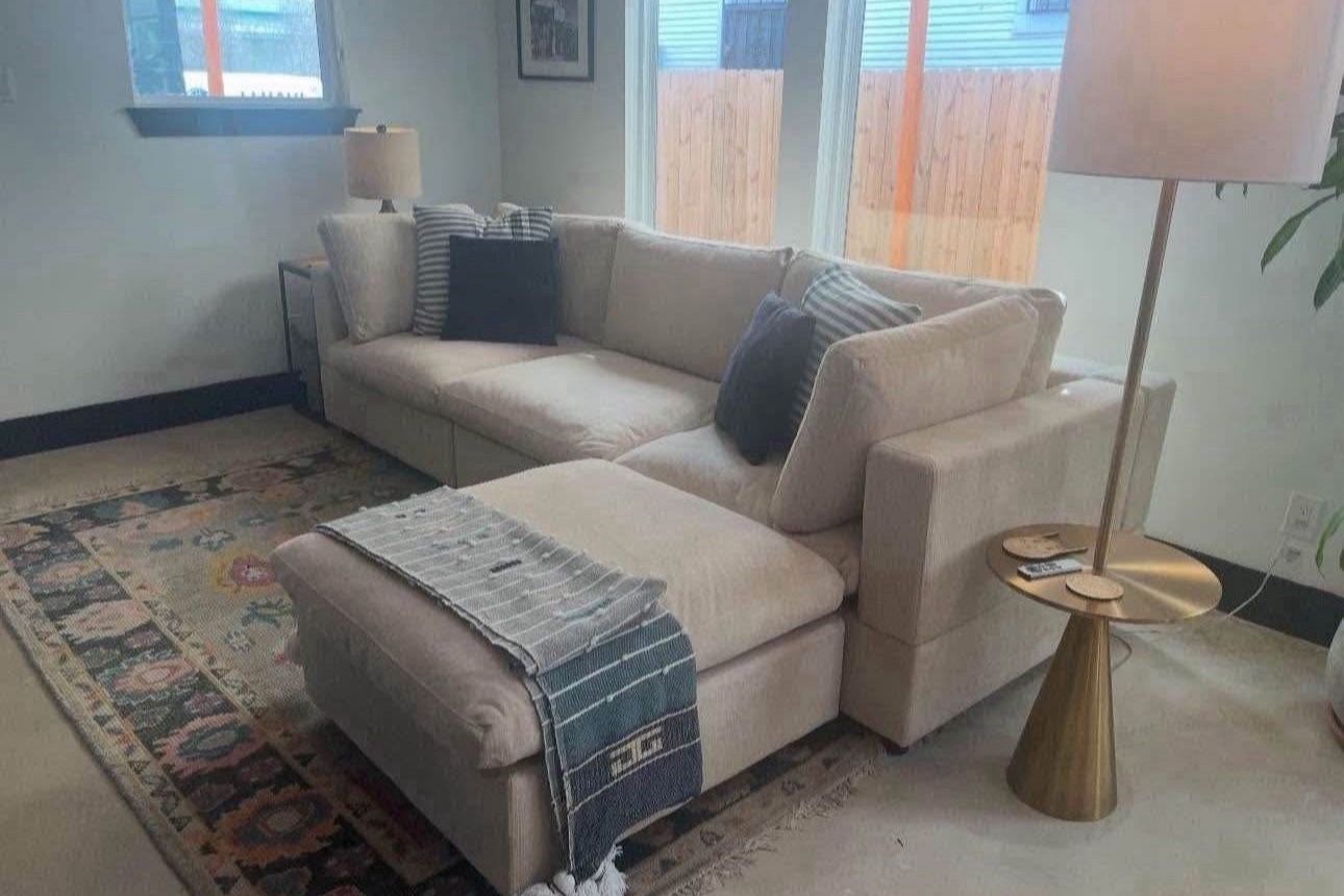 Brand-new in box Beige Cloud Sectional Couch + Ottoman modular couch