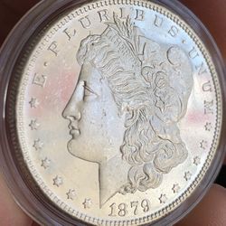 1879 S BU Morgan Silver Dollar