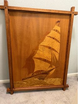 Large wooden ship picture