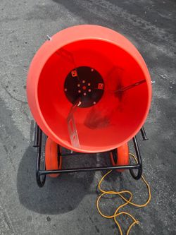 New concrete wheelbarrow, mixer.