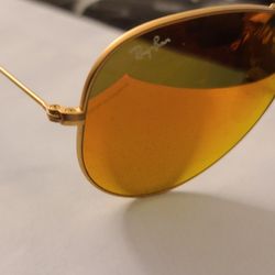 Rayban Mirror Orange Non Polar Sunglasses