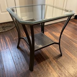 Glass Coffee End Table