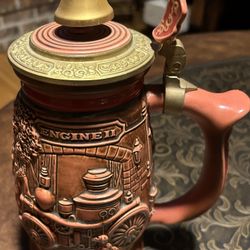Vintage Ceramic Beer Stein Cup. Read Description 