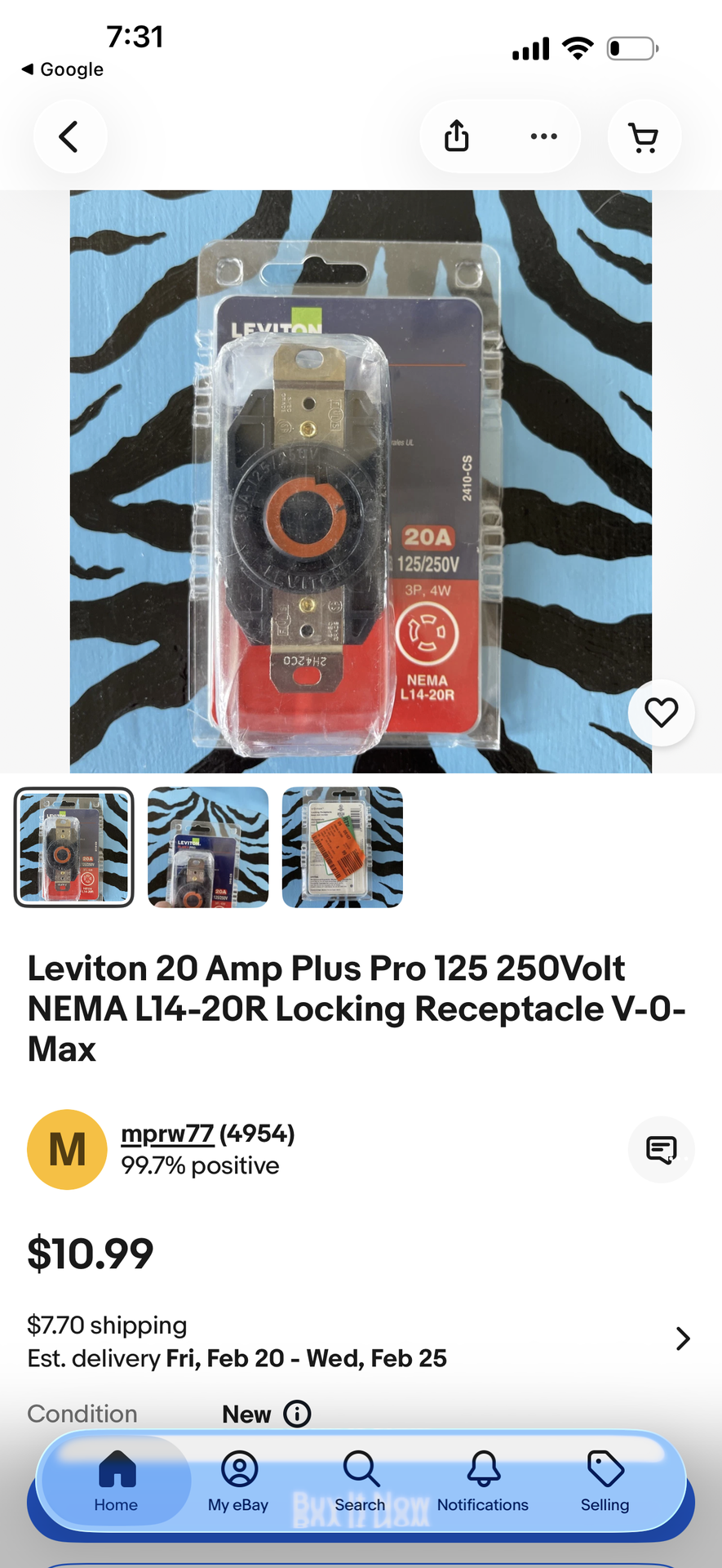 Leviton 20 amp