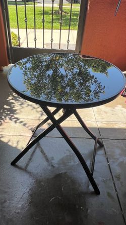 Black table