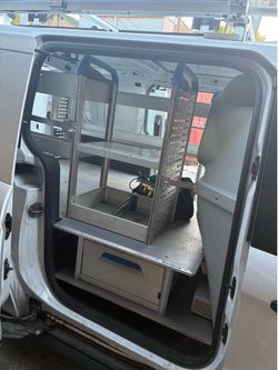Cargo car/van inside storage set up
