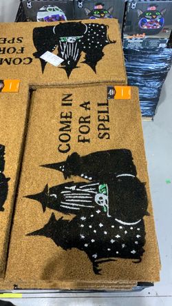 Halloween Witch Coir Doormat 18”x30” $5