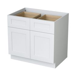 Base Cabinets\Base Cabinet With 2 Doors, 2 Drawers and 1 Shelf(White 33"W x 34-1/2"H x 24"D)$384.59 