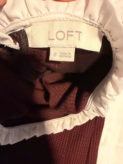 Loft Burgundy Dress Size 8