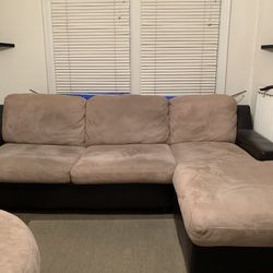 J.C. Queen Sleeper sofa,chaise,chair.$400 o.b.o. Cash Only