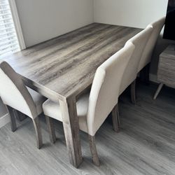 Joss & Main Dining Set: Table & 4 Chairs 