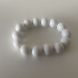Women’s White  Beaded Bracelet