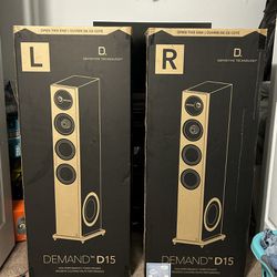 Set Of Demand D15 Speakers (right And Left)