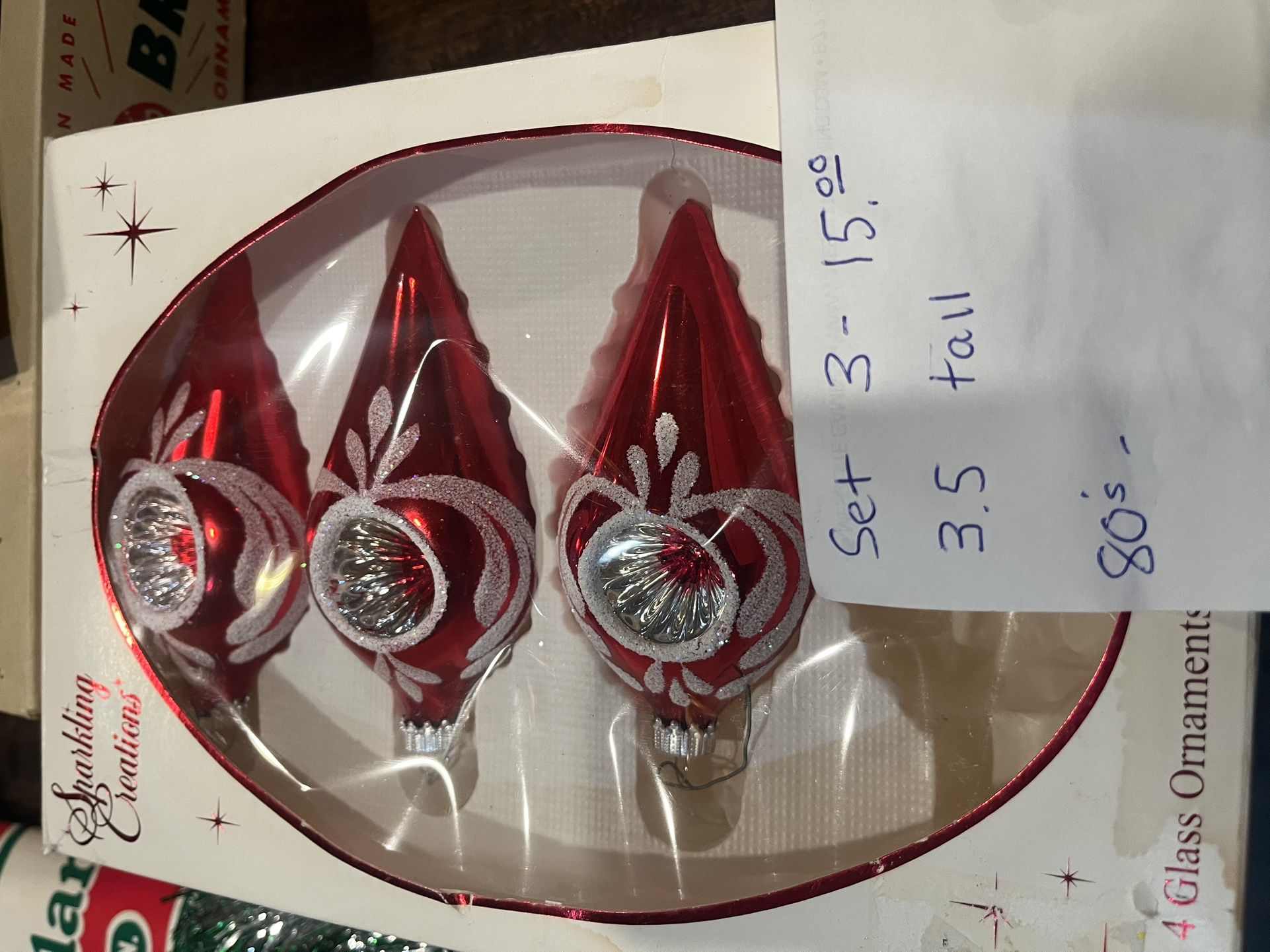 Christmas Vintage Glass Ornaments