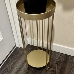 Golden Plant Stand 
